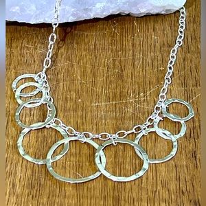 Sterling Silver ring necklace.
